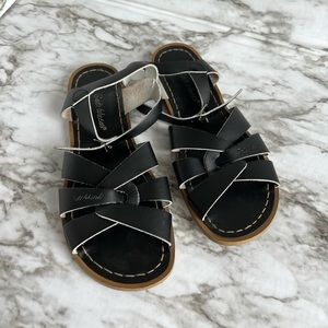 Salt water black sandals